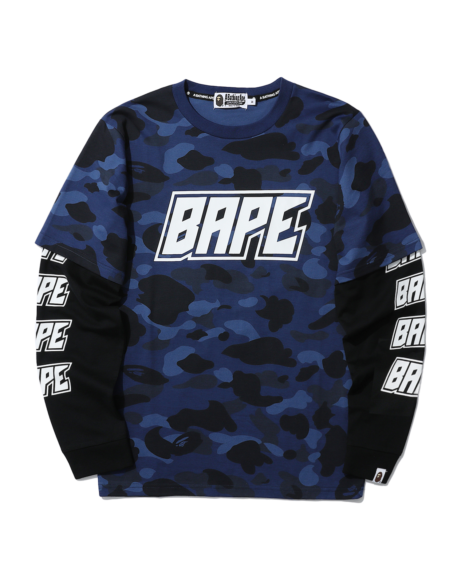 Shop Color Camo layered tee Online | BAPE