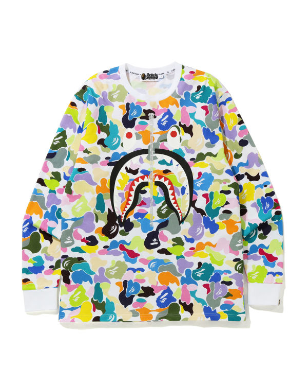 Multi Camo Shark Wide L/S tee