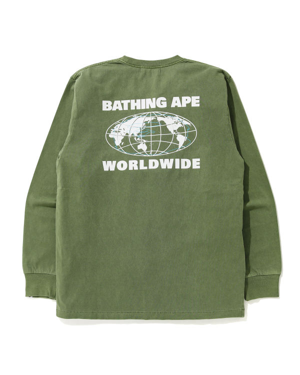 Worldwide Overdye relaxed long-sleeve tee