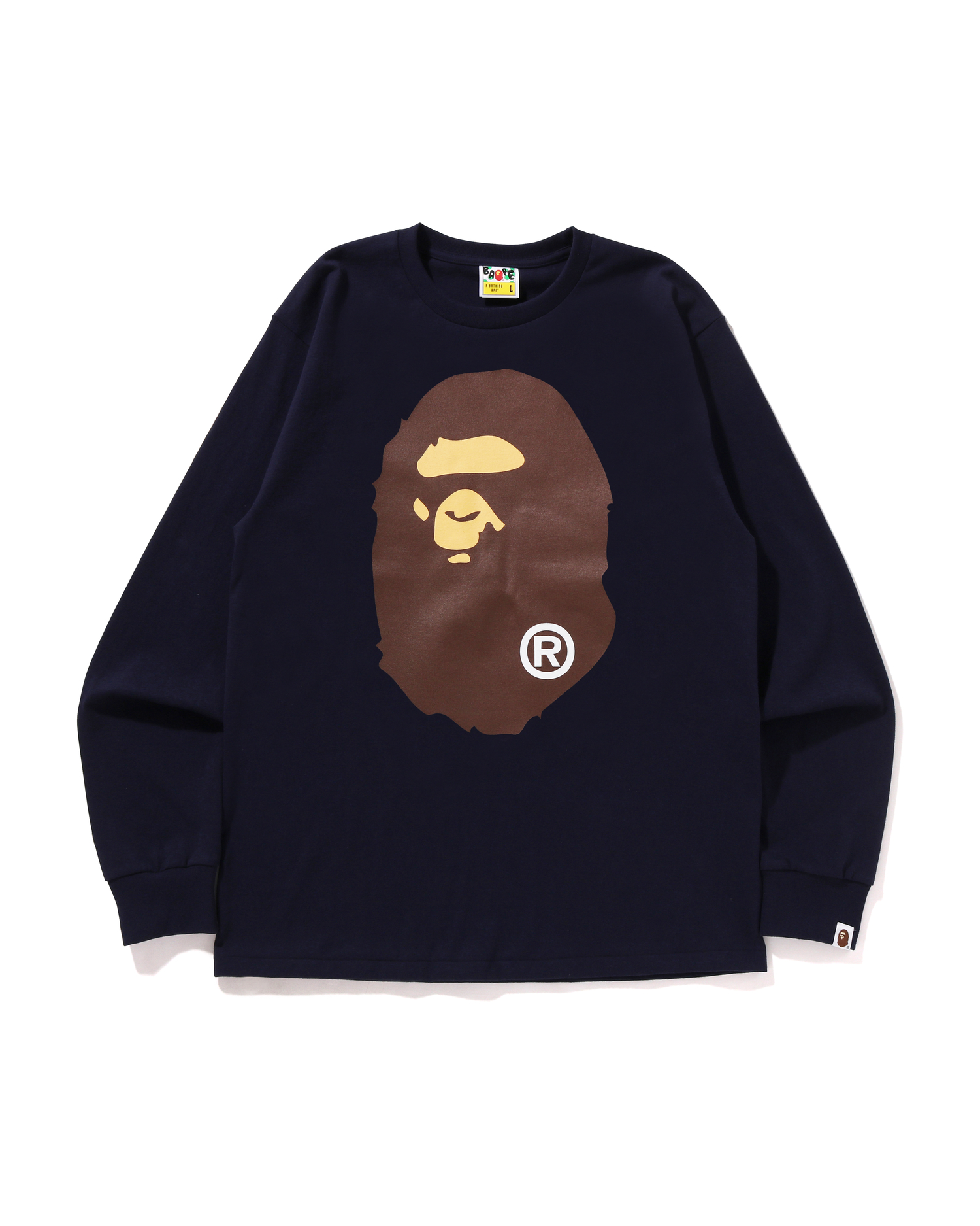 Shop Big Ape Head L/s Tee Online | BAPE