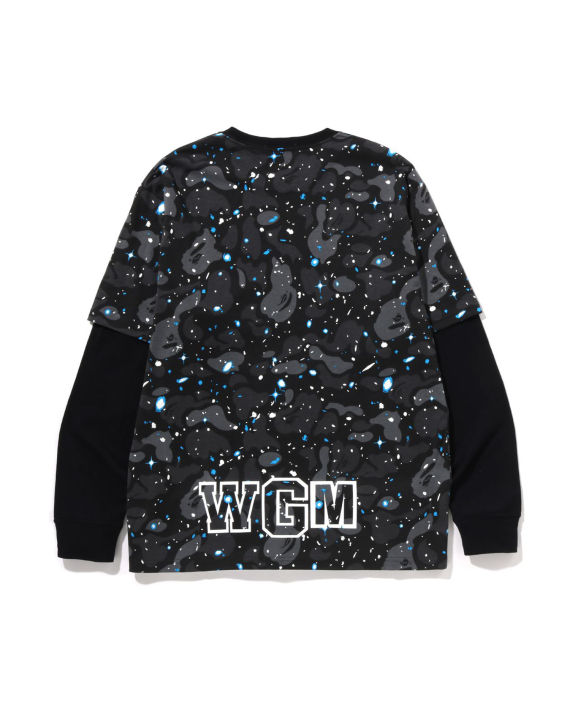 Space Camo Shark Layered L/S Tee image number 1