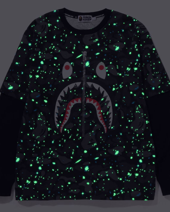 Space Camo Shark Layered L/S Tee image number 4