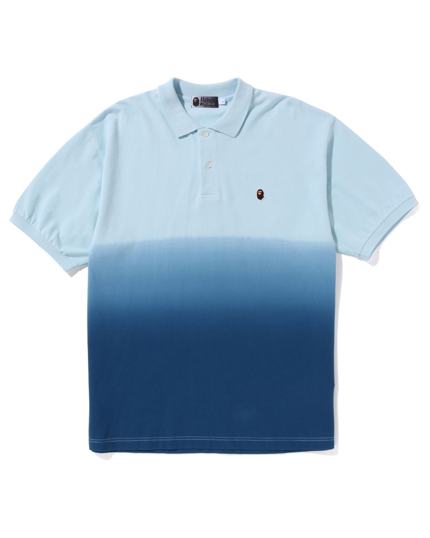 Shop Ape Head One Point Gradation Relaxed Fit Polo Online | BAPE