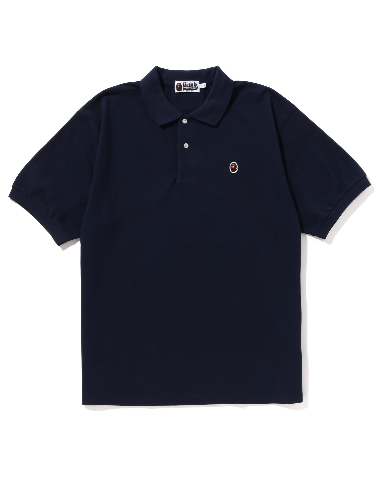 Shop Ape Head One Point Relaxed Fit Polo Online | BAPE