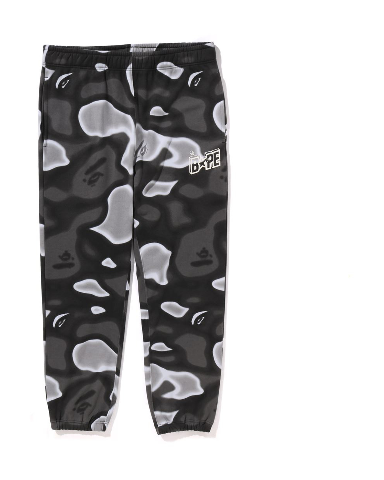 A Bathing Ape Black Shark Sweatpants with Camo Back Pocket. BAPE. Size  Large. - Pants