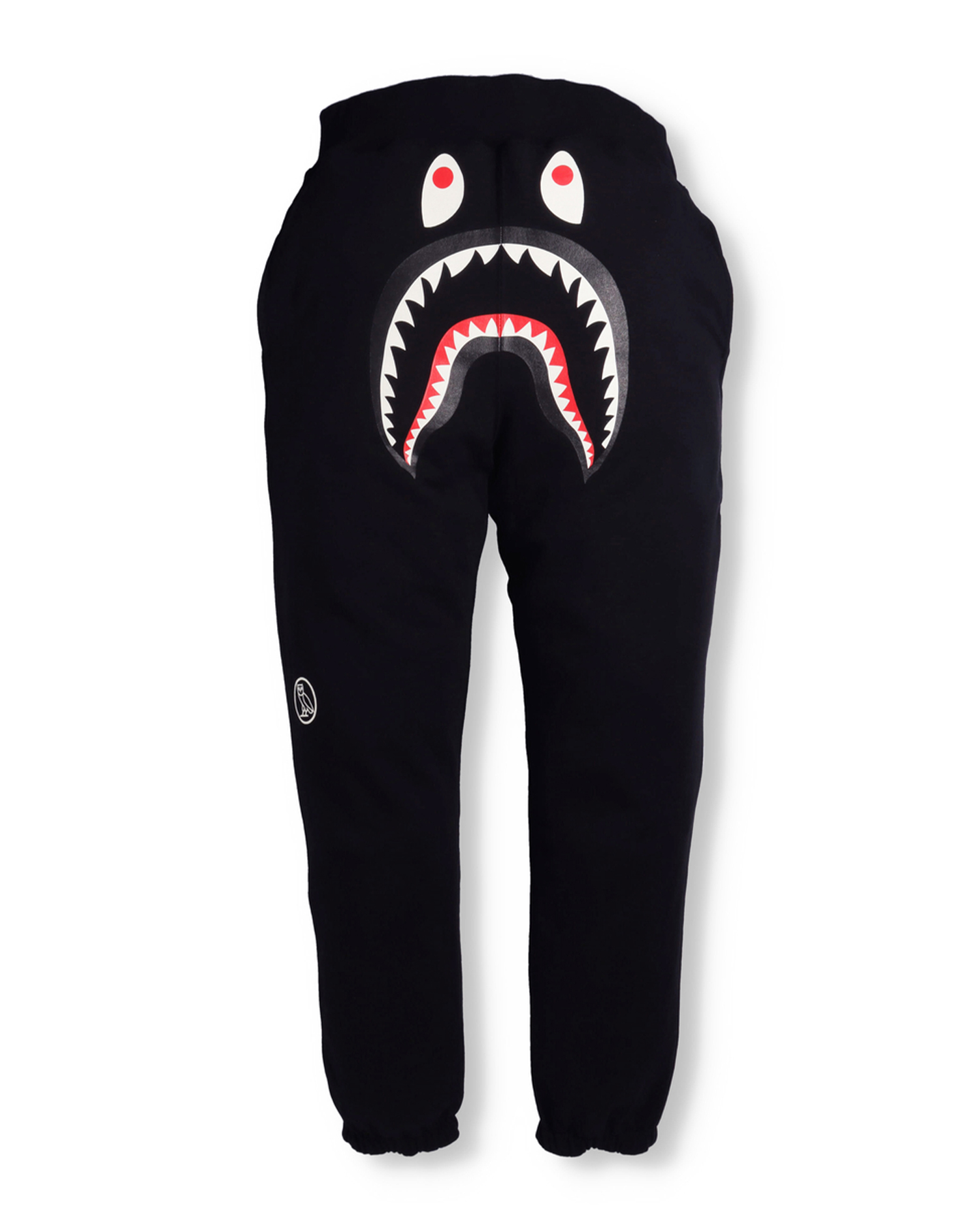 Shop X OVO Woodland Camo Shark Reversible Sweatpants Online | BAPE
