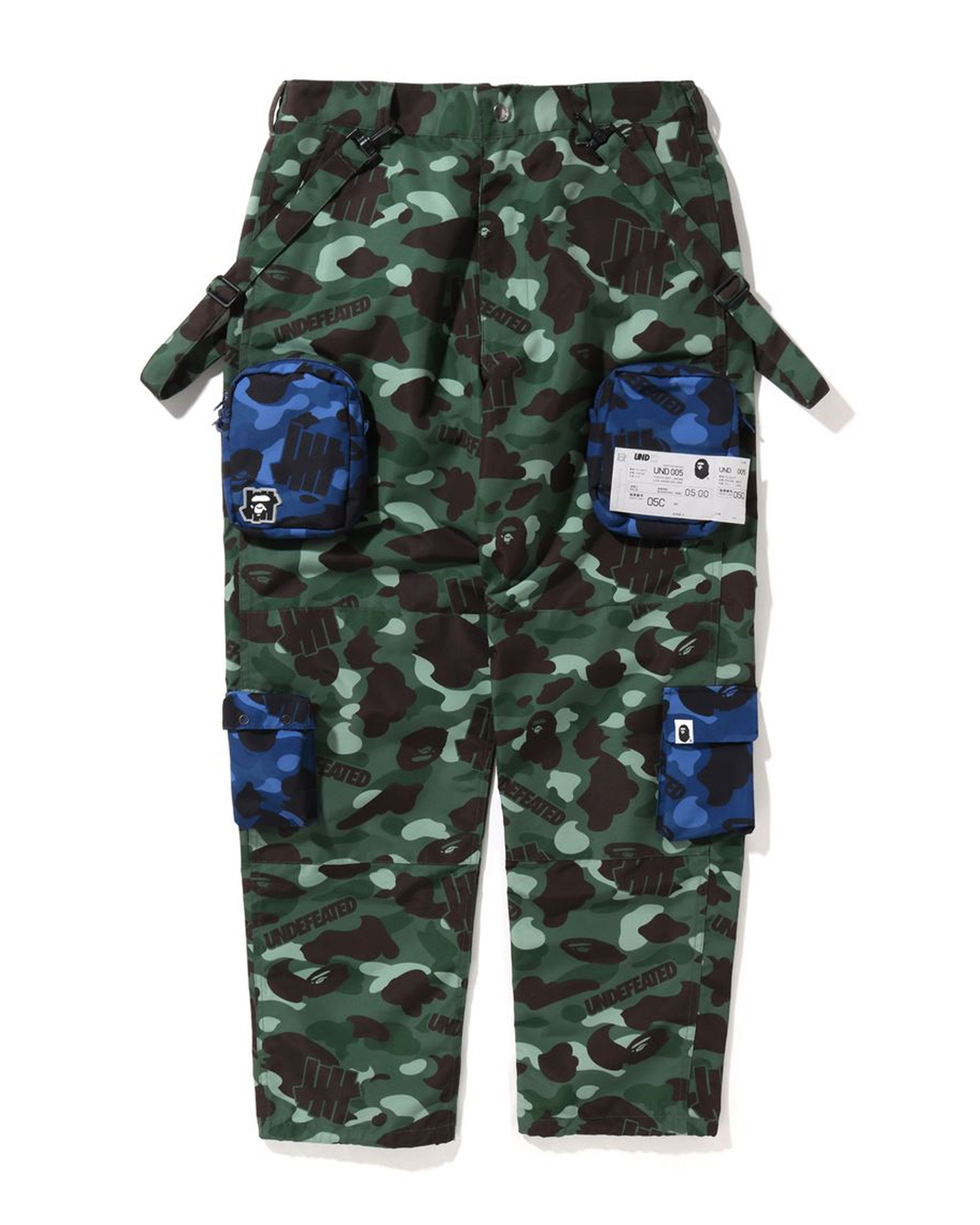 Shop X UNDFTD Color Camo Multi Pouch Pocket Pants Online | BAPE