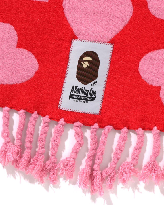 A BATHING APE® I Love BAPE Wool Mix Scarf