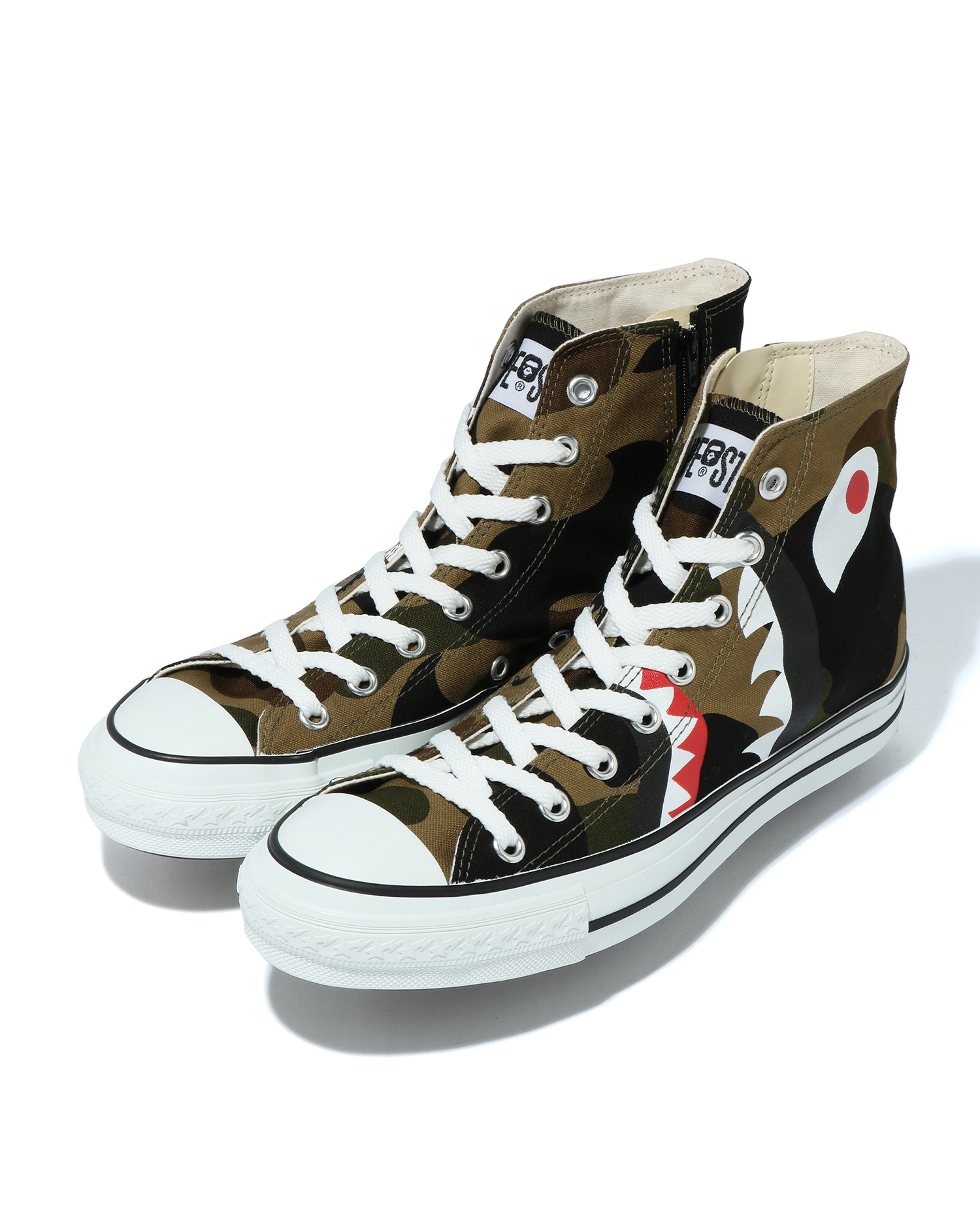 A BATHING APE 1st Camo Shark Ape Sta hi top sneakers