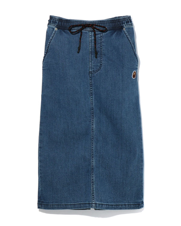 Denim easy skirt