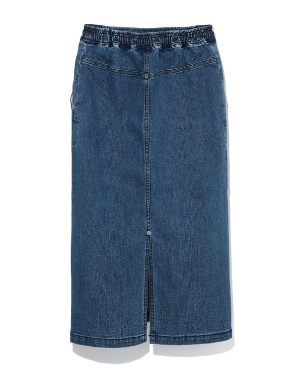Denim easy skirt