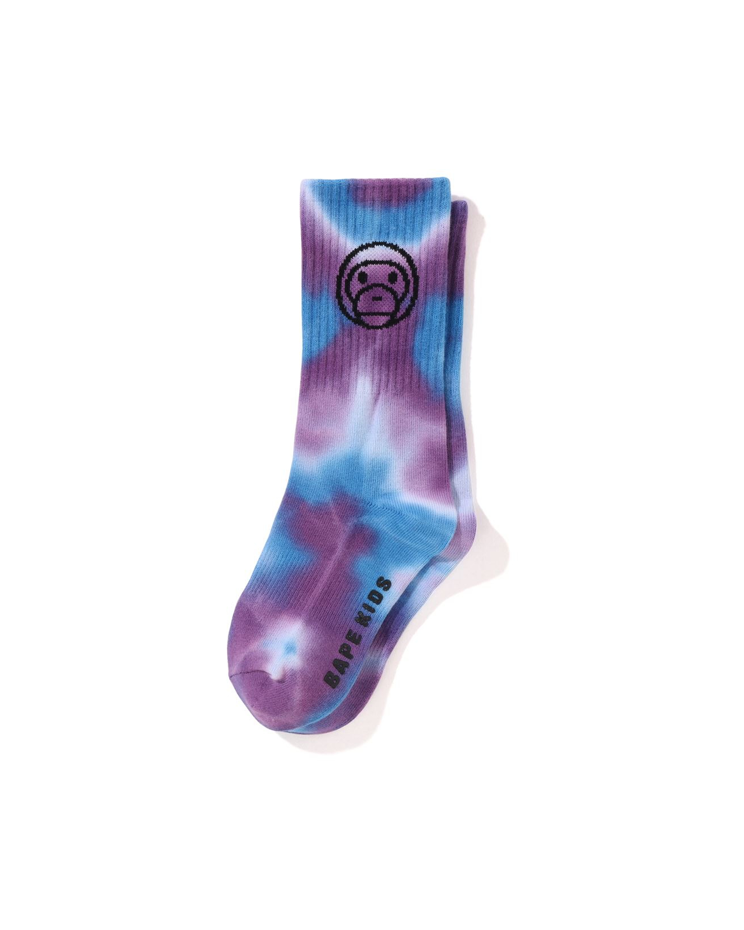 Shop Kids Baby Milo Tie Dyed Rib Sock Online | BAPE