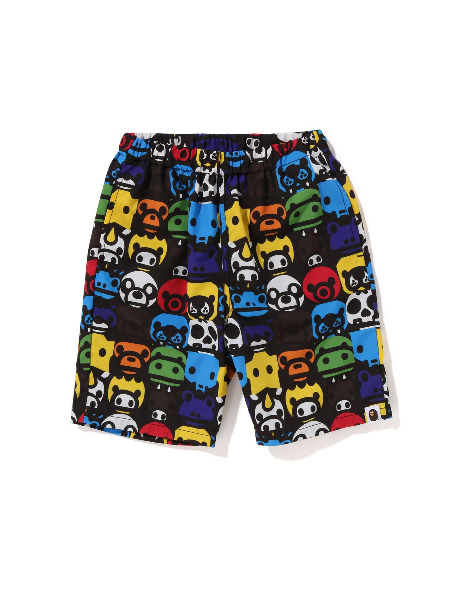 Shop Kids Milo Safari Block Beach Shorts Online | BAPE