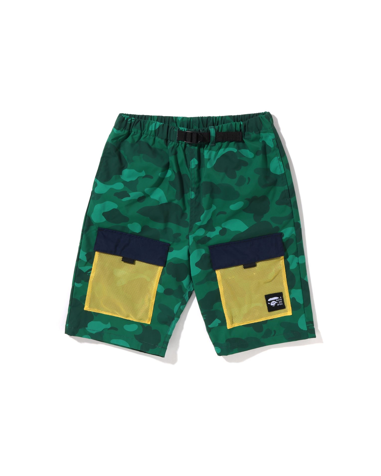 Shop Color Camo Mesh Pocket Shorts Jr Online | BAPE
