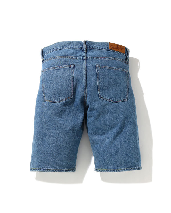 Drop denim shorts