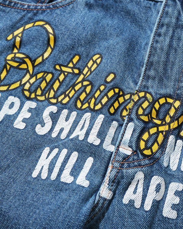 Drop denim shorts