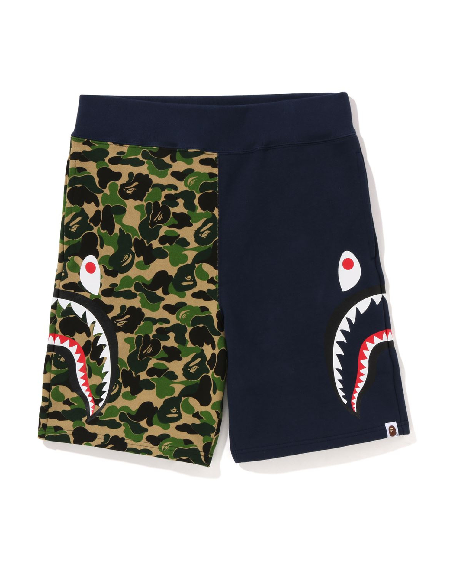 Shop ABC Camo Side Shark Sweat Shorts Online | BAPE