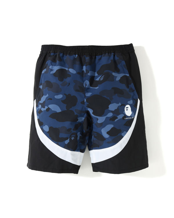 Colour Camo colour block shorts