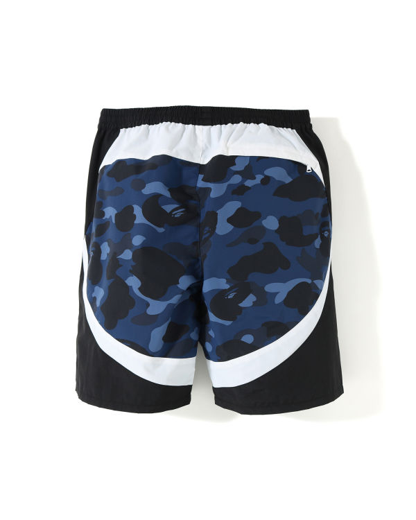 Colour Camo colour block shorts
