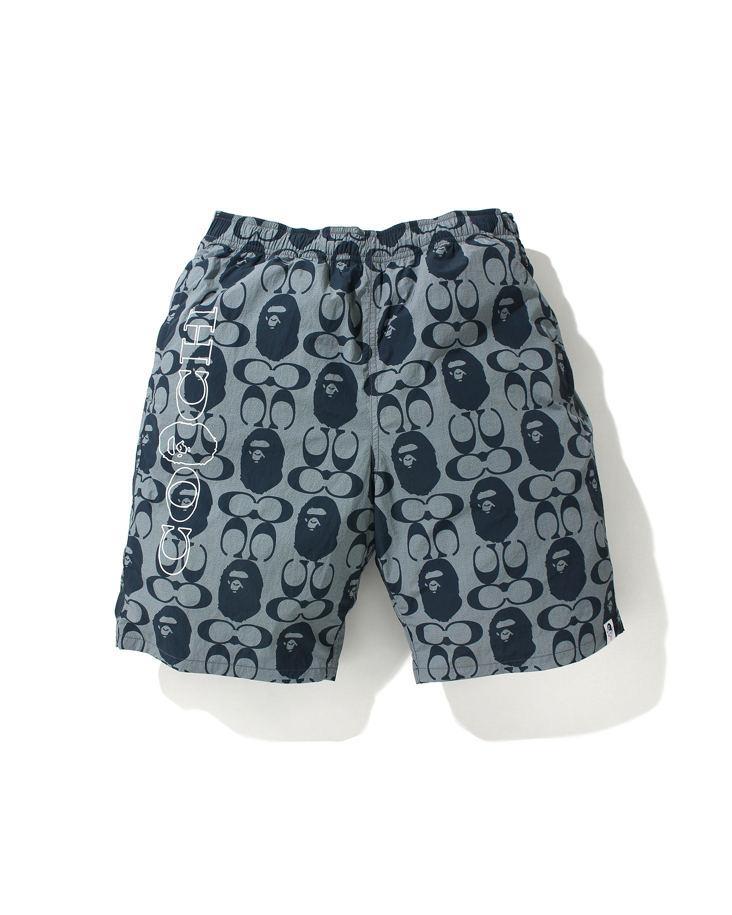 BAPE x COACH newest Navy Blue SHORTS