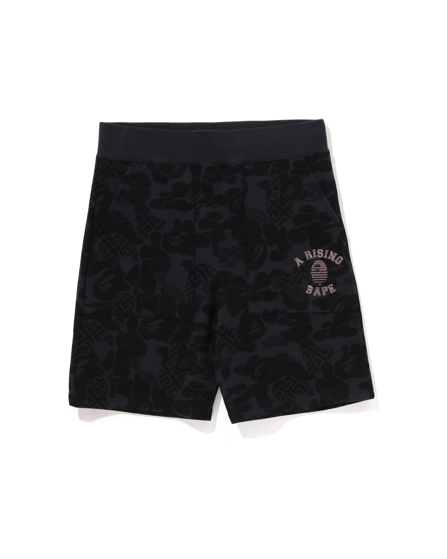 Black camo sales bape shorts