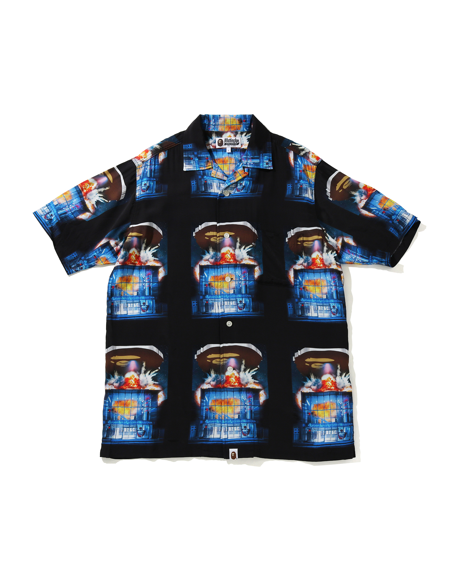 A BATHING APE® Bape Invasion Rayon Open shirt| ITeSHOP