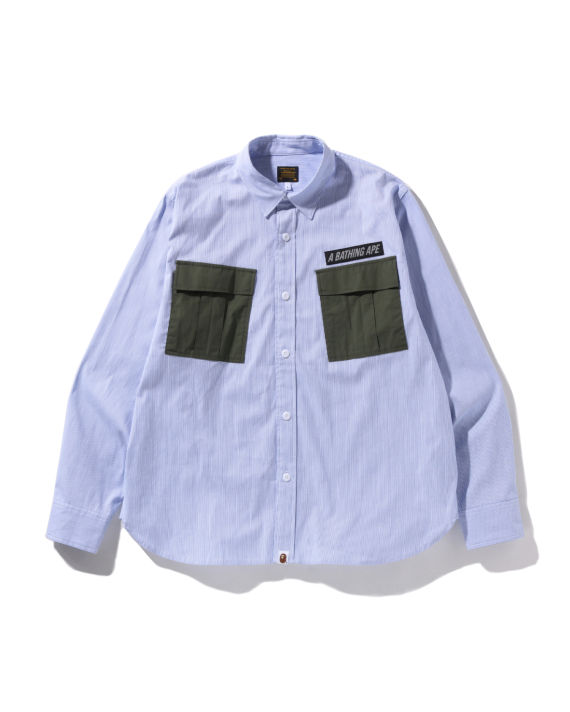 Military Stripe Relaxed Fit Shirt image number 0