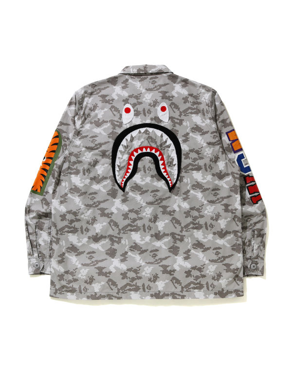 Digital Camo Shark Military shirt