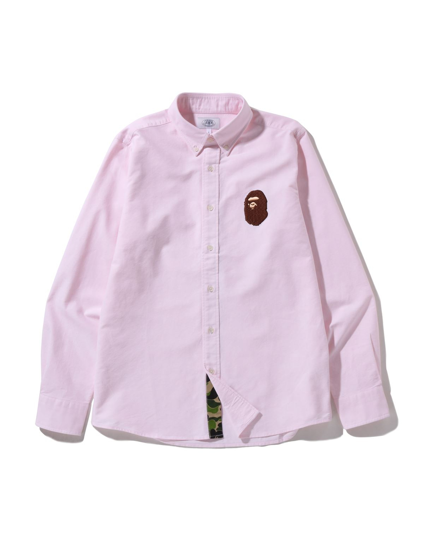 Shop Large Ape Head Oxford BD Shirt Online | BAPE