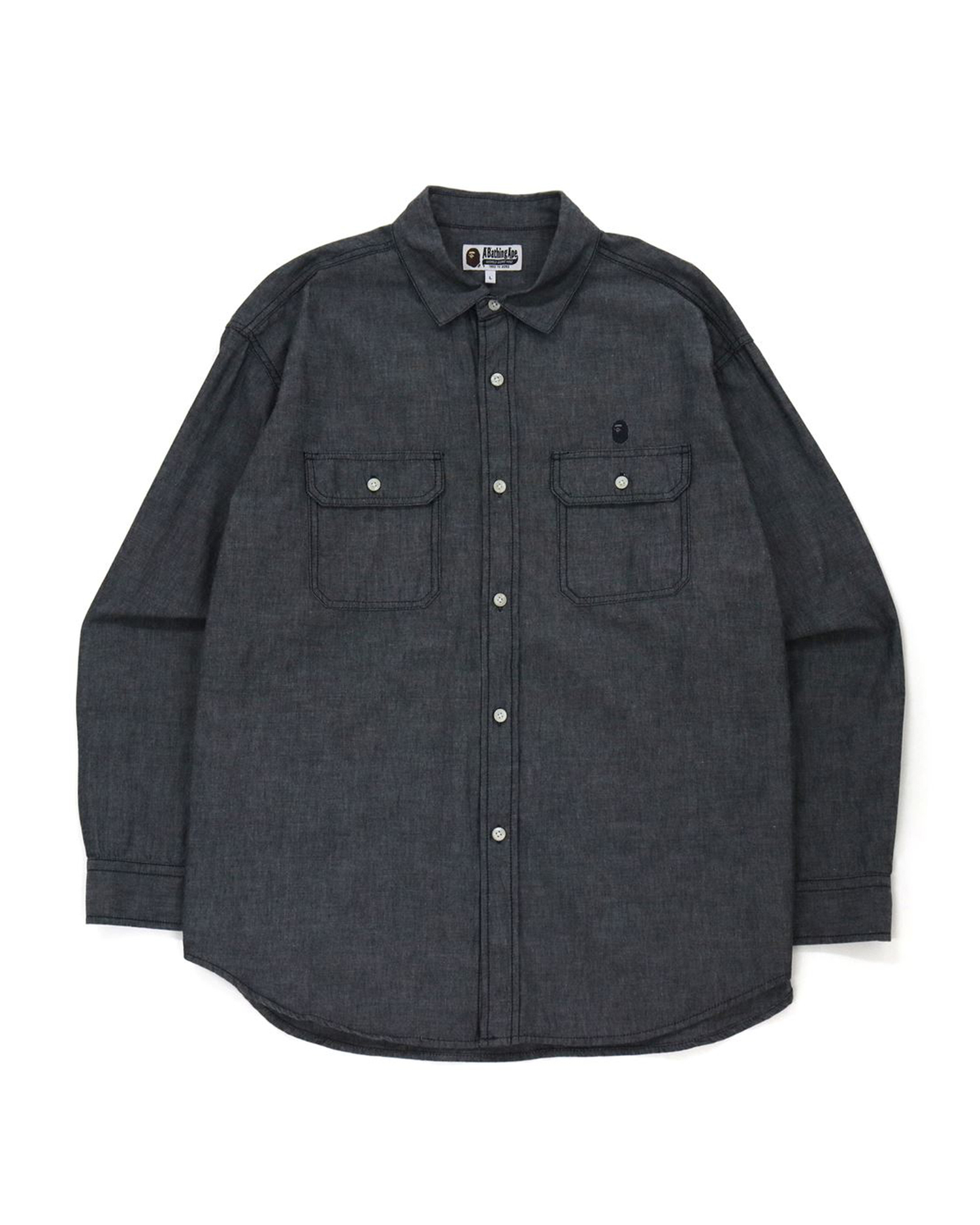 Shop Chambray Loose Fit Shirt Online | BAPE