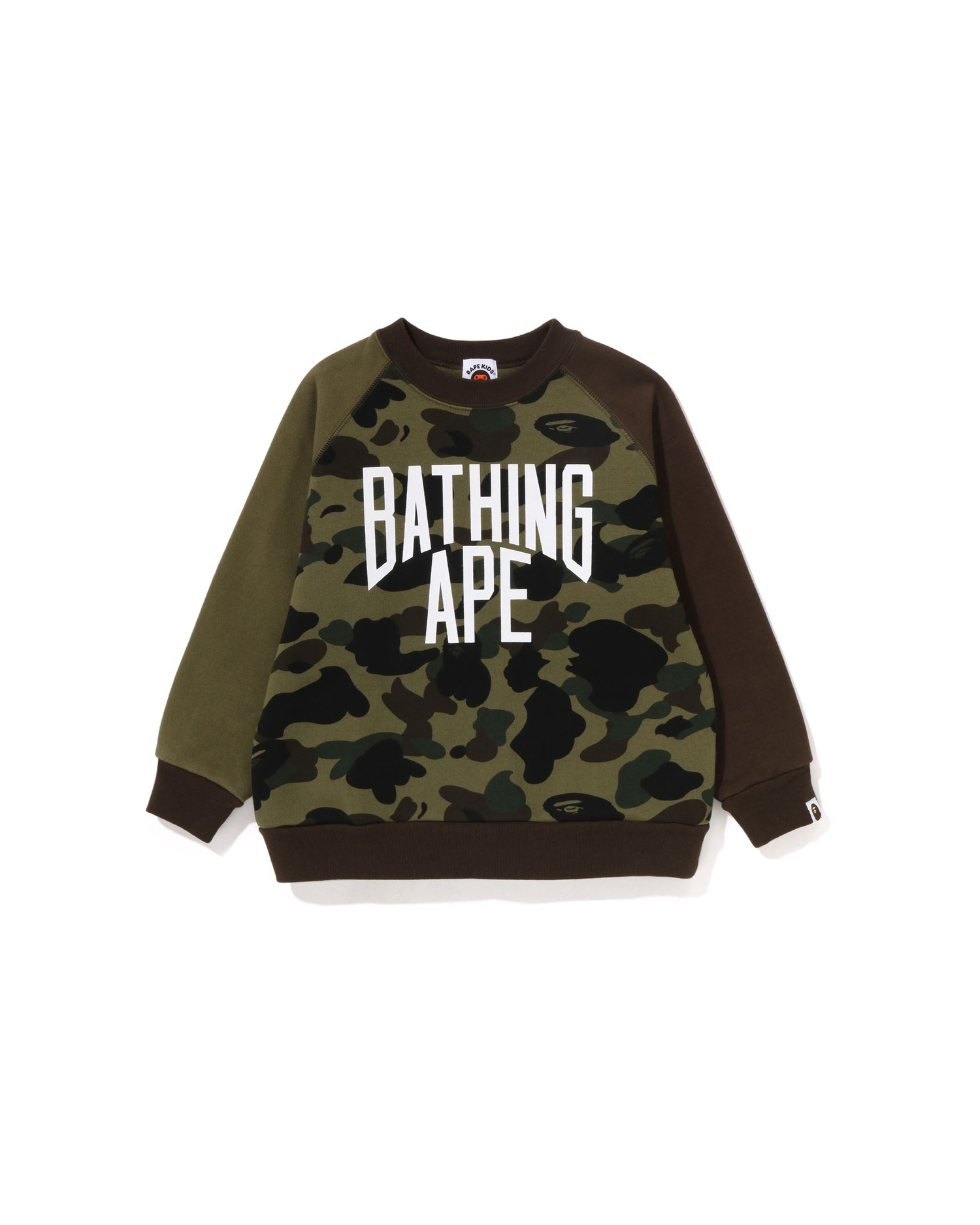 Shop Kids 1st Camo Bathing Ape Loose Fit Crewneck Online | BAPE