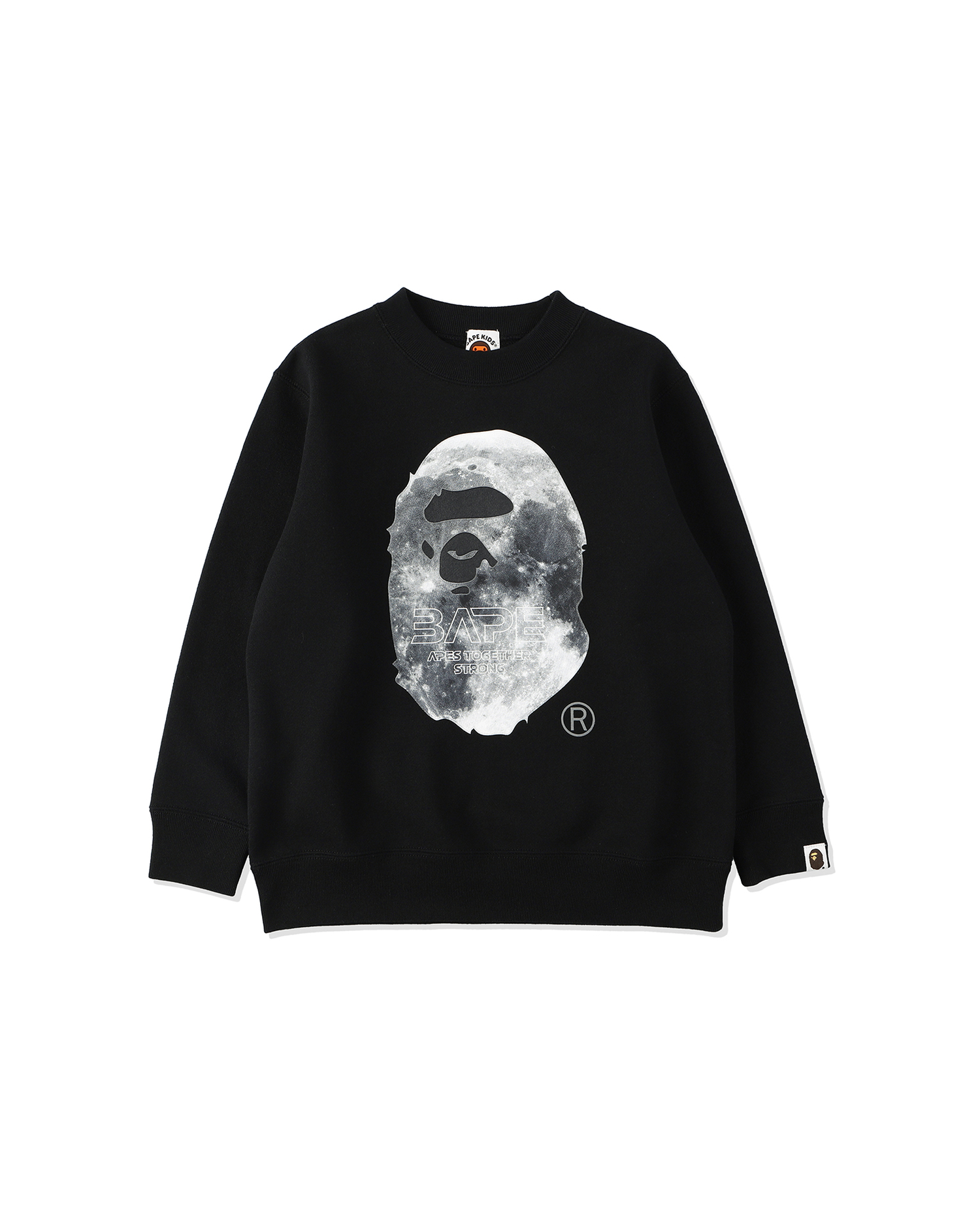 Shop Ape Head Moon Crewneck sweatshirt Online | BAPE