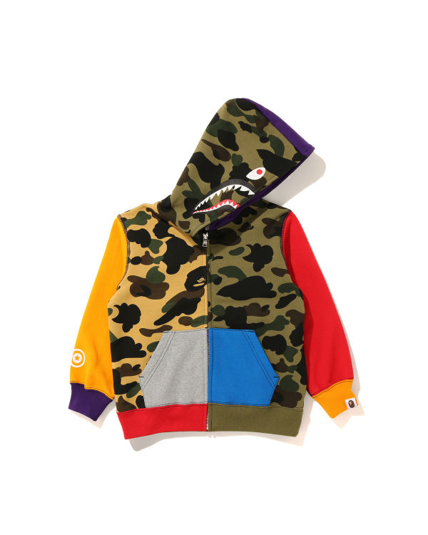 1st Camo Crazy Shark Zip hoodie