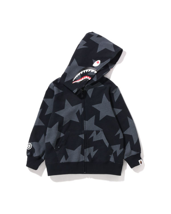 BAPE: Black Layered Line Camo Shark Backpack