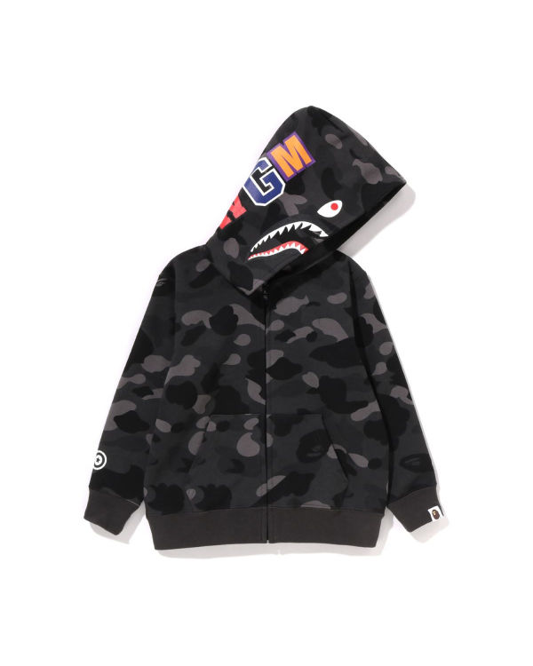 A Bathing Ape Fur Shark Hoodie Jacket M in Black for Men