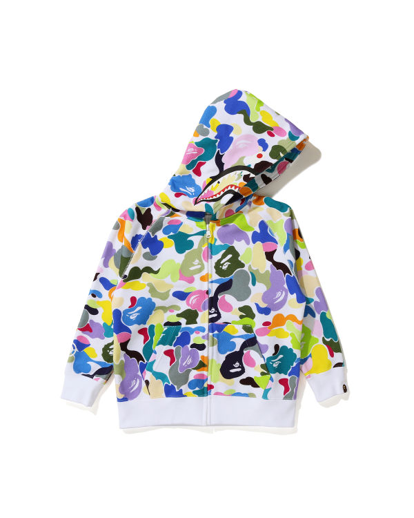 Multi Camo Shark zip hoodie