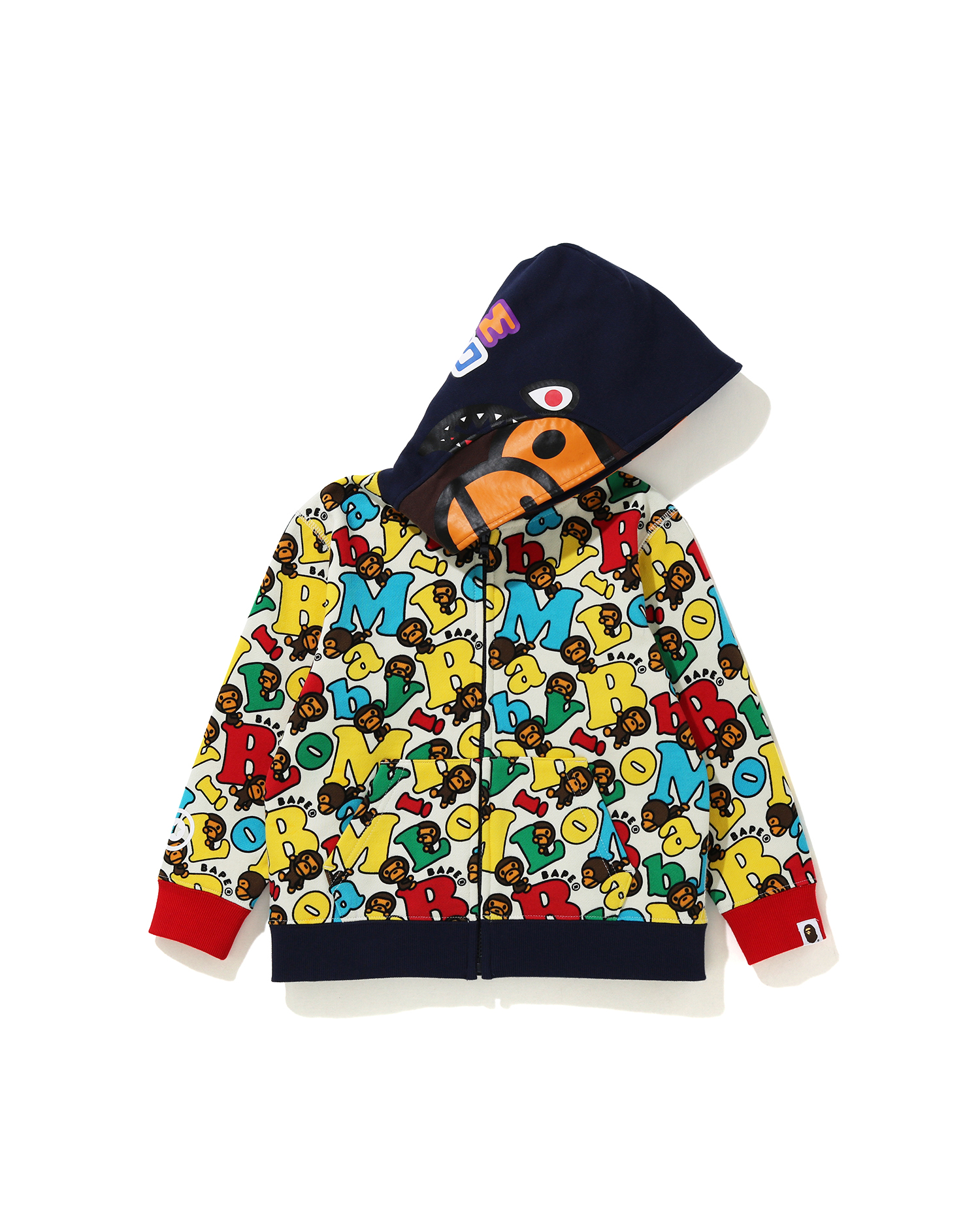 Baby Milo Alphabet Milo Shark zip hoodie