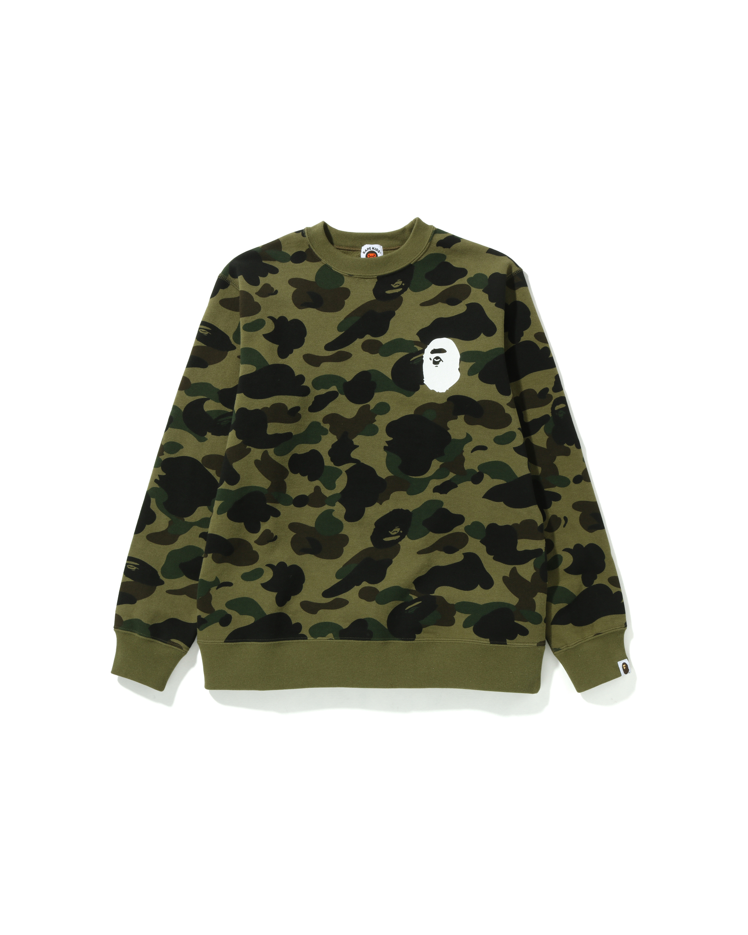 Shop 1st Camo Ape Head Crewneck Jr Online | BAPE