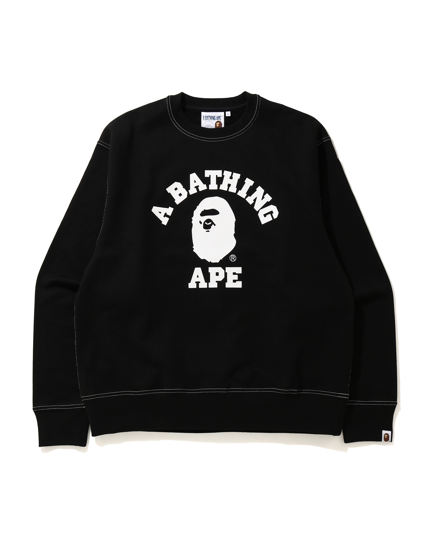 Shop Relaxed Classic College sweatshirt Online | BAPE