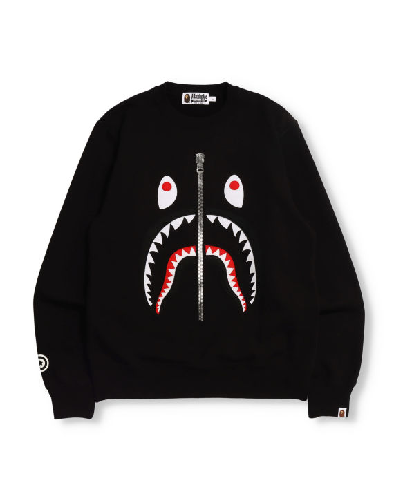 Patched Shark Crewneck Sweater image number 0