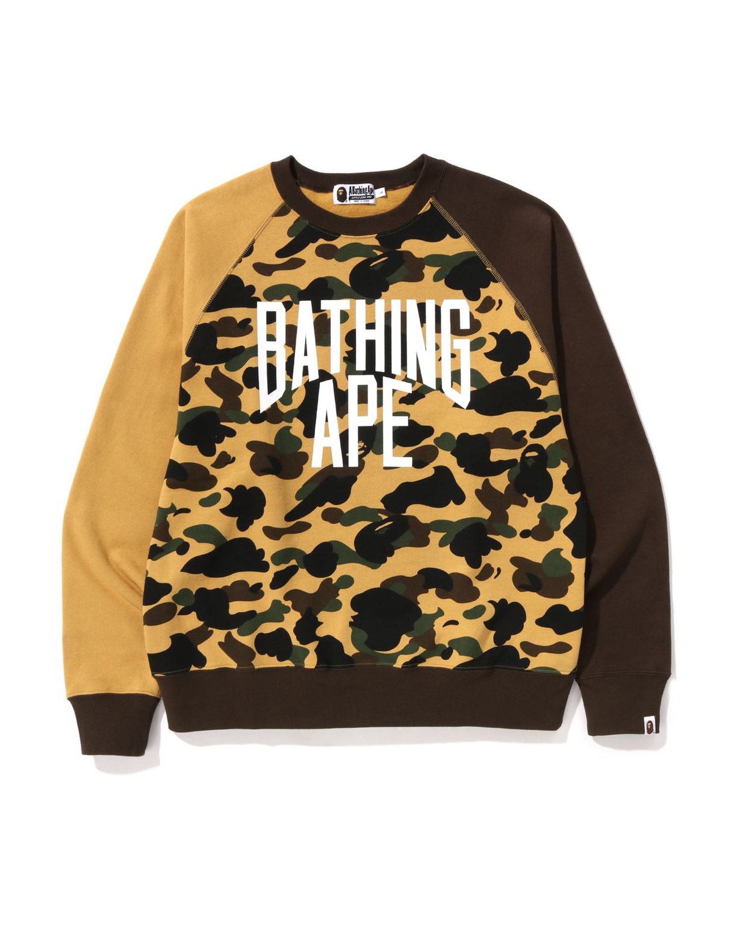 Shop 1st Camo Crazy Bathing Ape Relaxed Fit Crewneck Online | BAPE