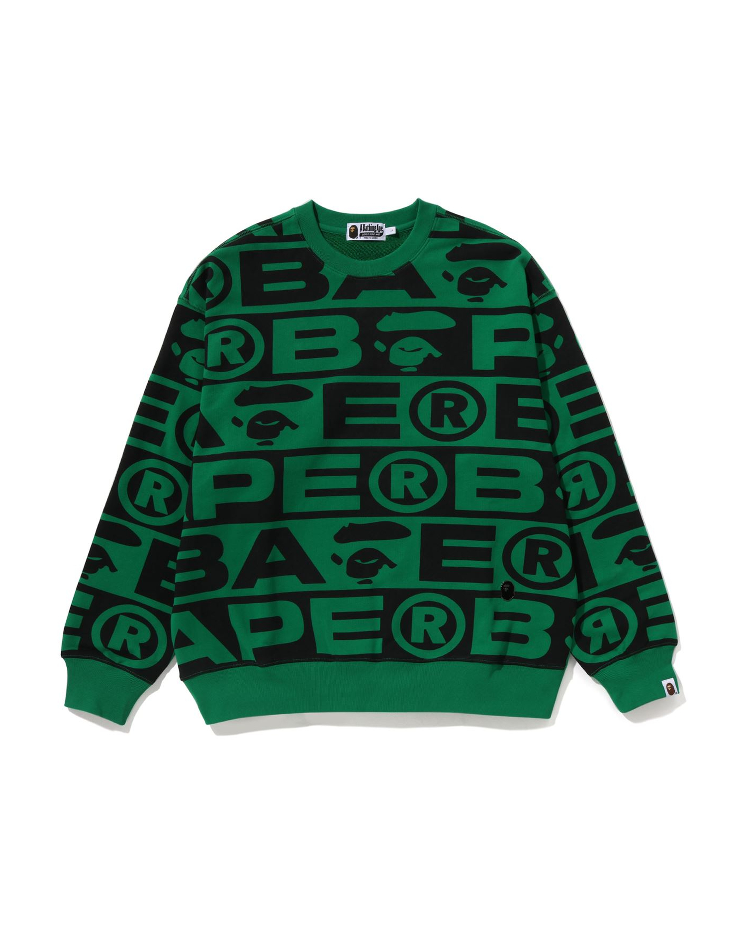 Shop Lux Sport Pattern Oversized Crewneck Online | BAPE