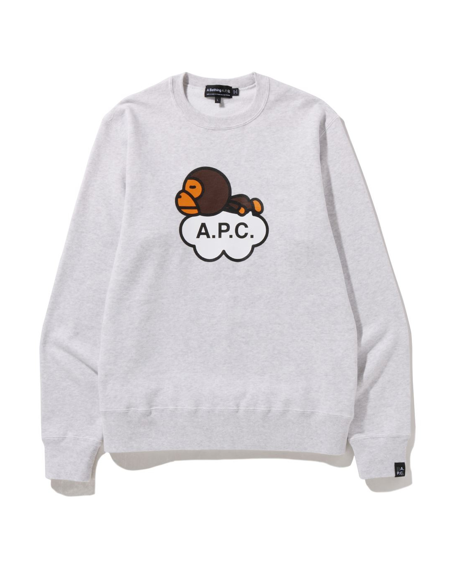 A BATHING APE® X A.P.C. Milo Wide Crewneck