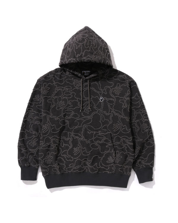 NEON CAMO JACQUARD RELAXED FIT PULLOVER HOODIE