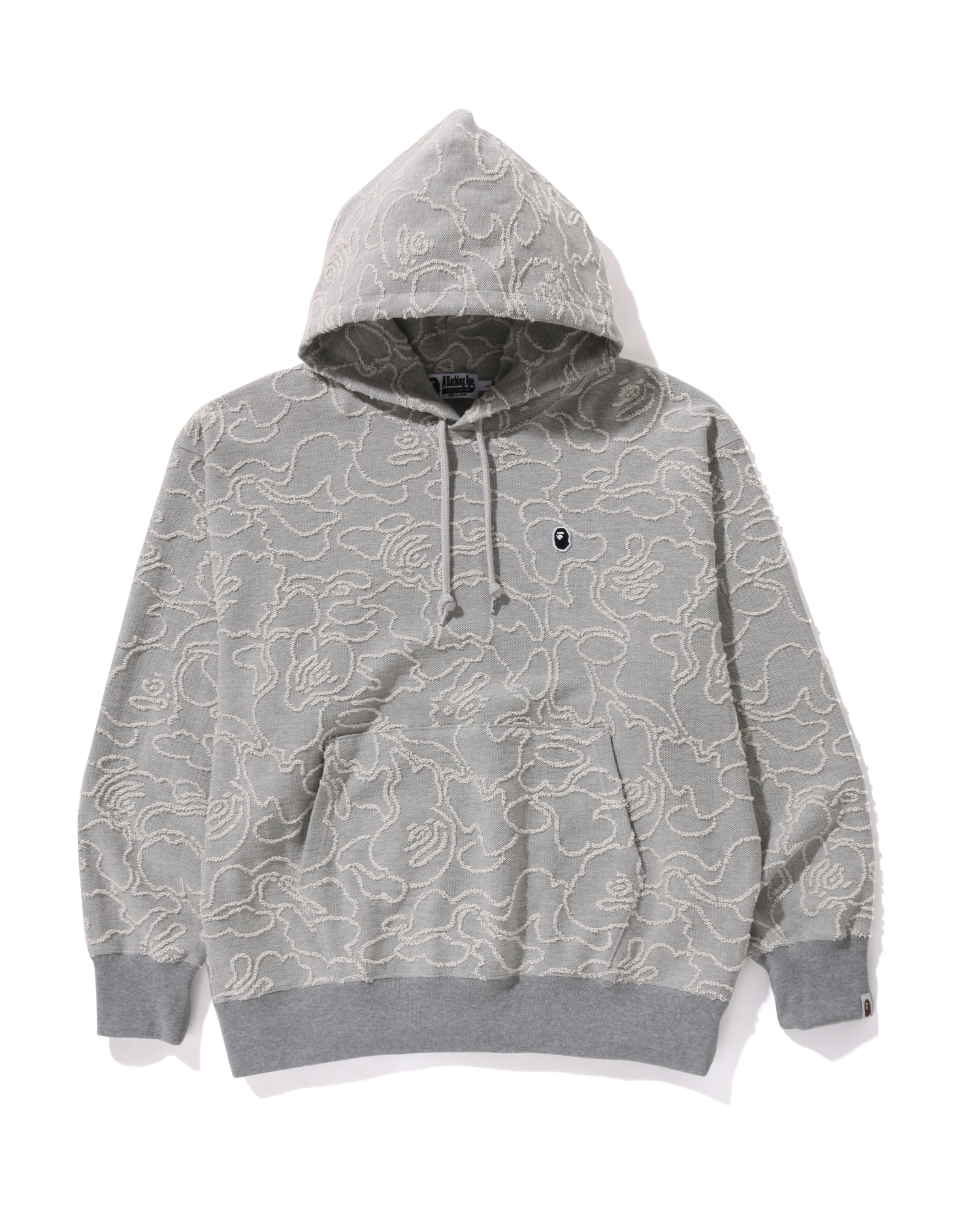 Shop Neon Camo Jacquard Relaxed Fit Pullover Hoodie Online BAPE