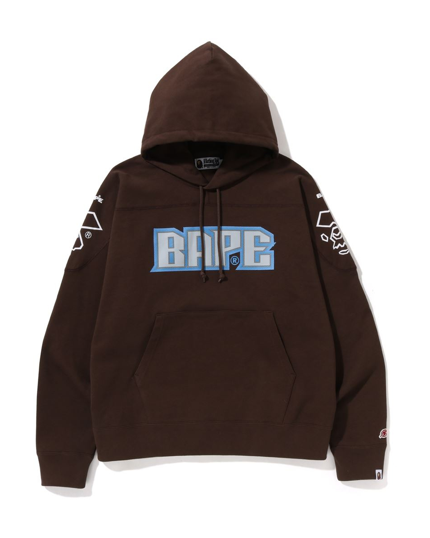 Shop BAPE Football Relaxed Fit Pullover Hoodie Online | BAPE