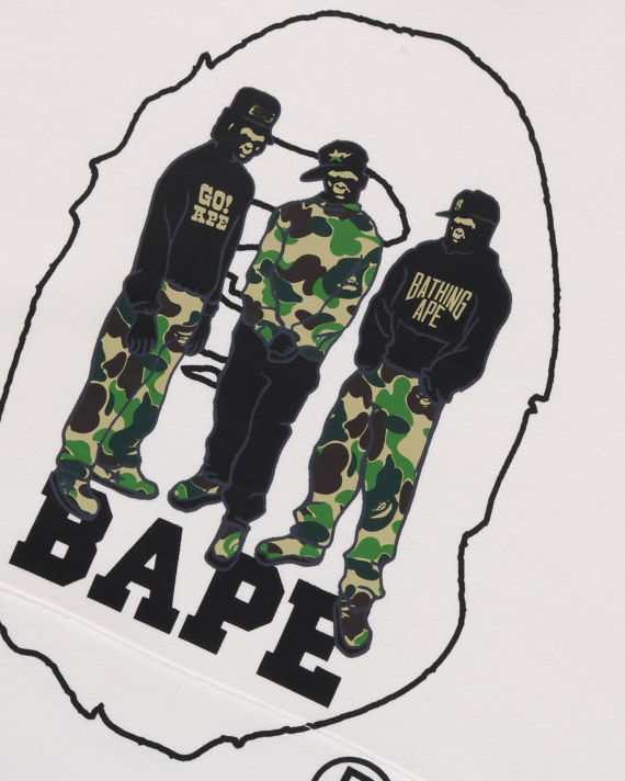 BAPE Sport Graphic Pullover Hoodie image number 1