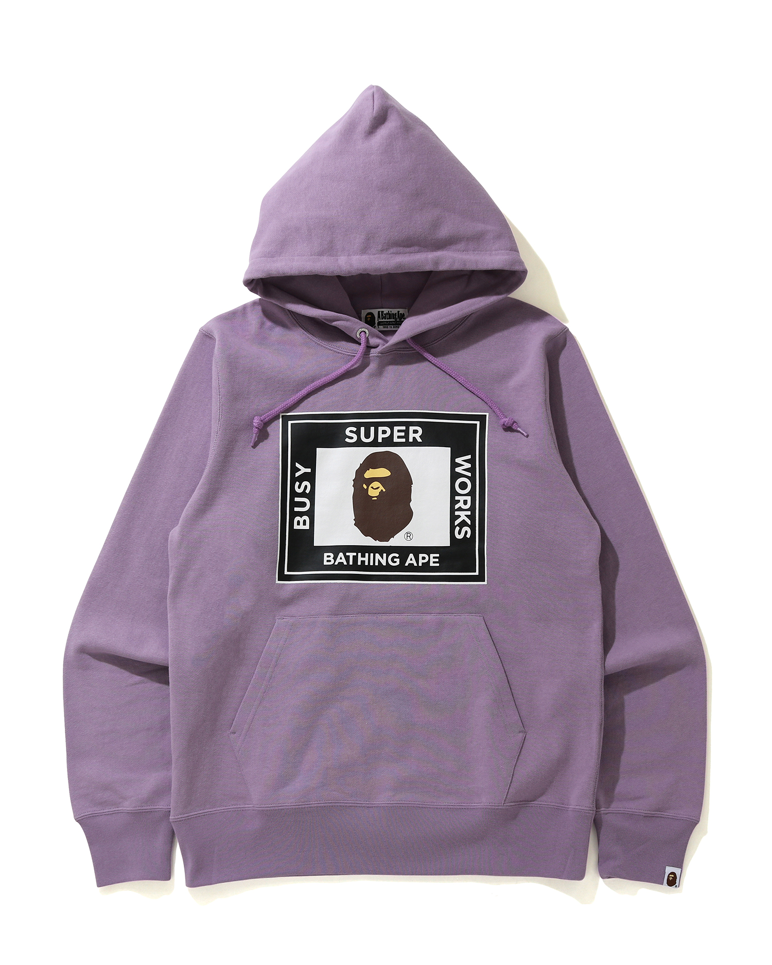 purple bape pullover hoodie