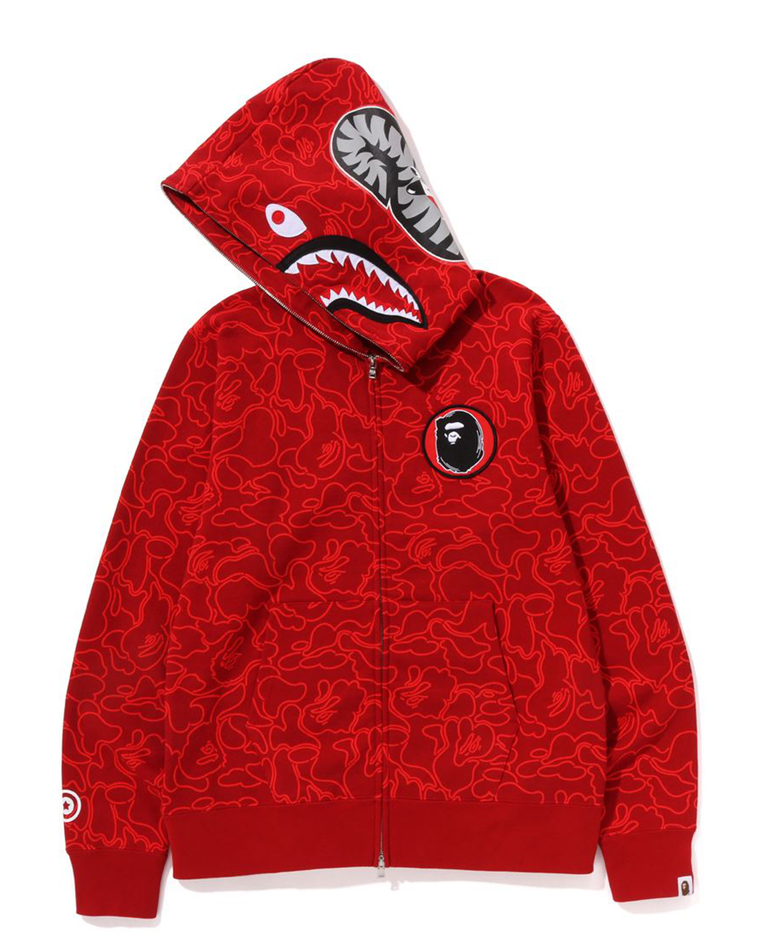 A BATHING APE® BAPE 30th Anniv. Line Camo Shark Full Zip Hoodie