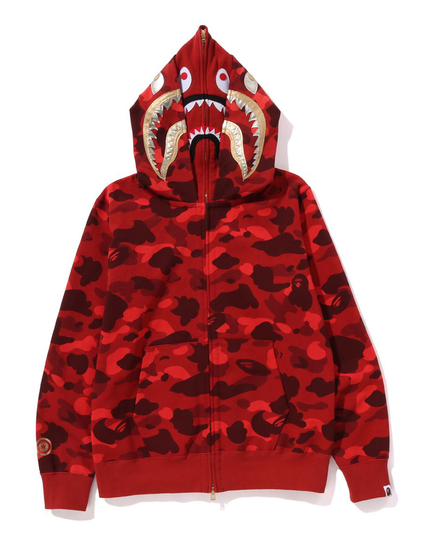 ランキング受賞 BAPE DOUBLE SHARK FULL ZIP HOODIE M - トップス